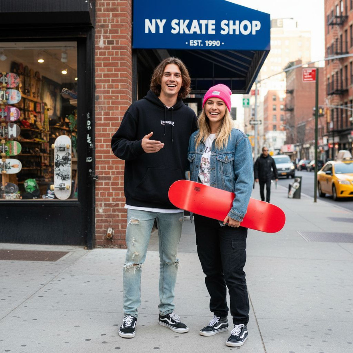 Skateboard Ghettoblaster Tavola Small Logo Red 8.25""