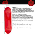 Skateboard Ghettoblaster Tavola Small Logo Red 8.25