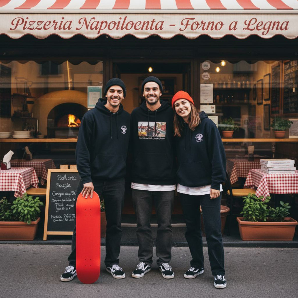 Skateboard Ghettoblaster Tavola Small Logo Red 8.25""