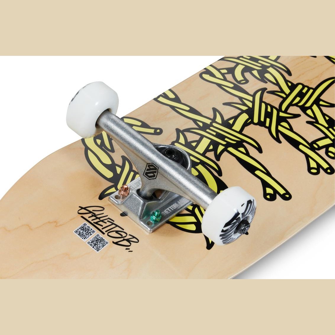 Skateboard Ghettoblaster per iniziare Barbed Wire Natural 8.375"