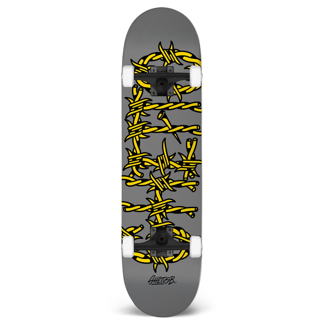Skateboard Ghettoblaster per iniziare Barded Wire grey 7.87"