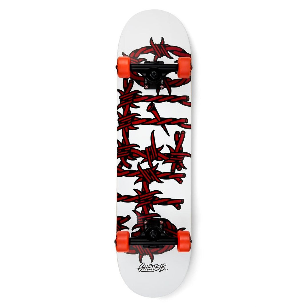 Skateboard Ghettoblaster per iniziare Barded Wire Red 8.25"