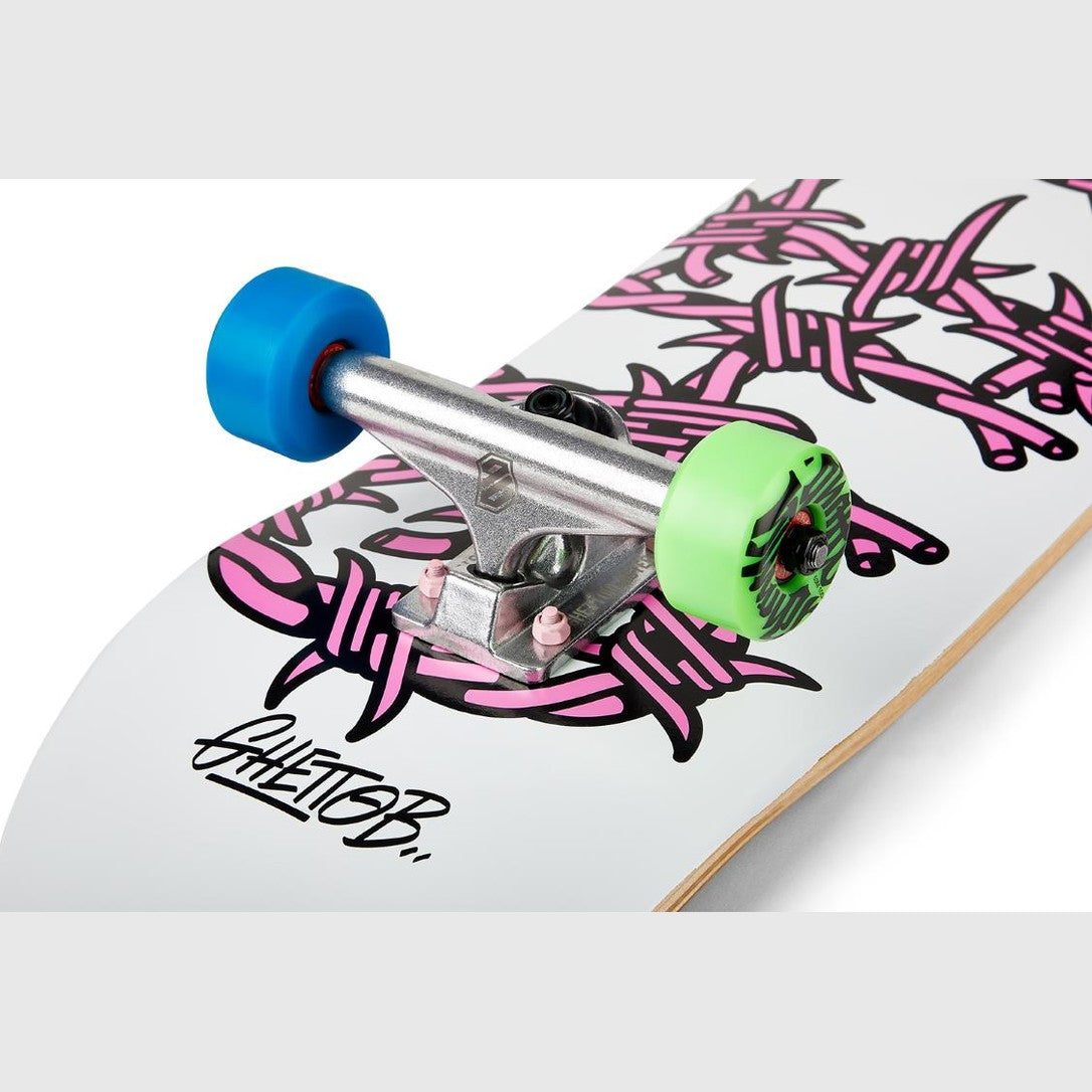 Skateboard Ghettoblaster per iniziare Barded Wire Pink 8.125"