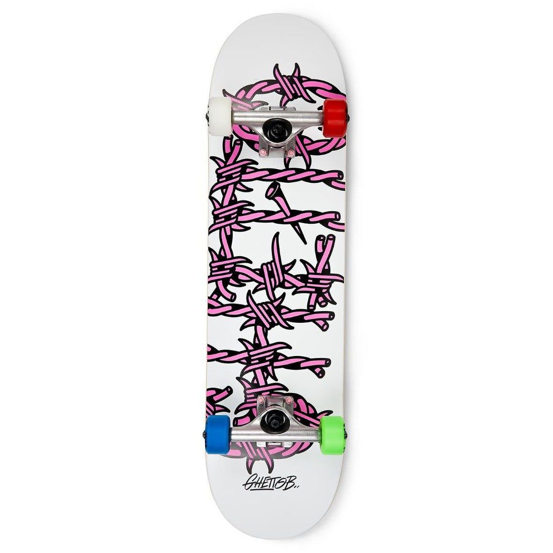 Skateboard Ghettoblaster per iniziare Barded Wire Pink 8.125"