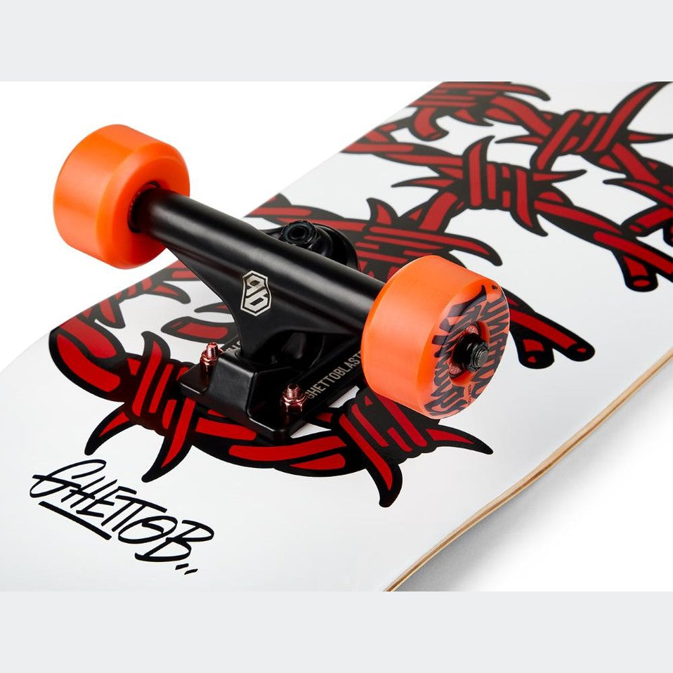 Skateboard Ghettoblaster per iniziare Barded Wire Red 8.25"