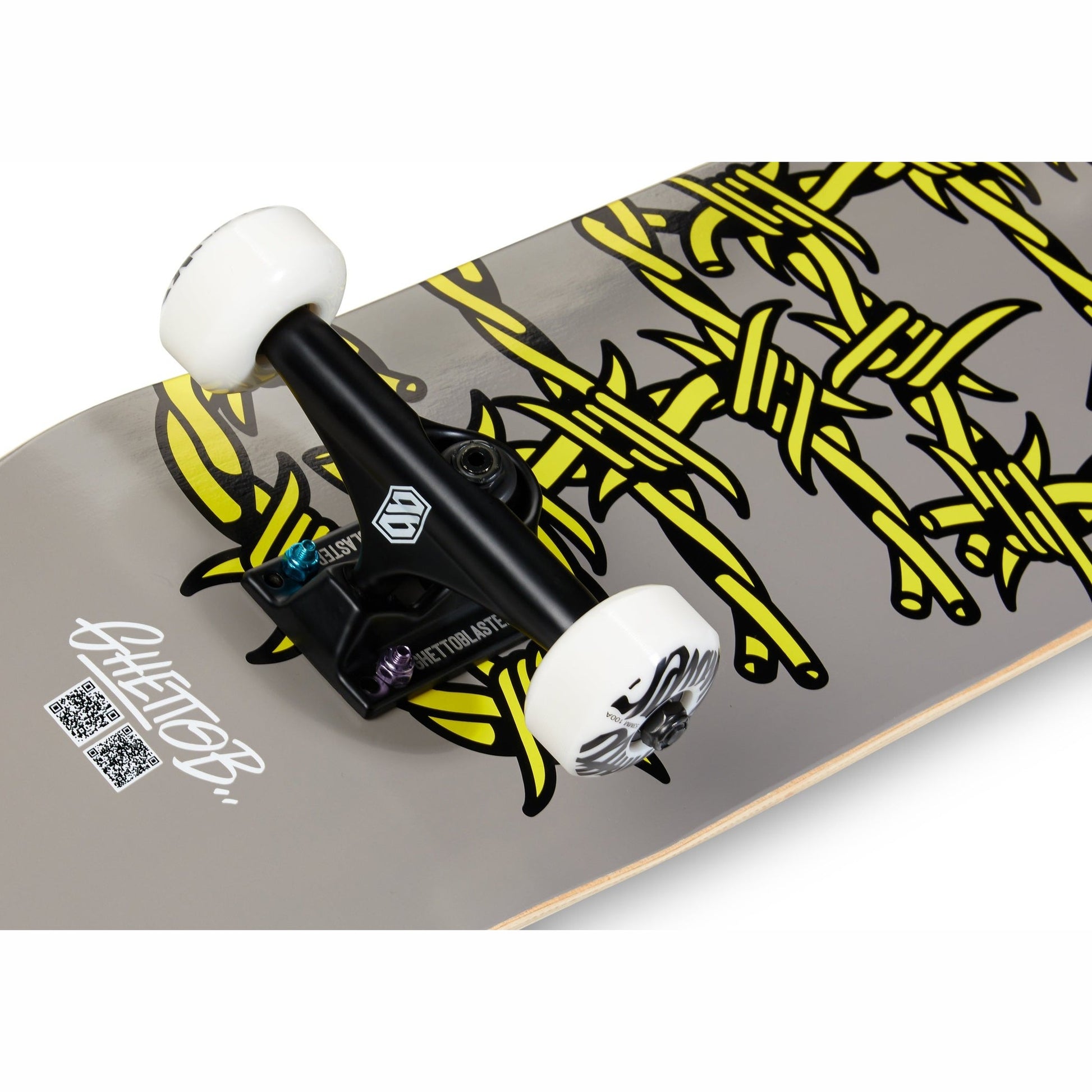 Skateboard Ghettoblaster per iniziare Barded Wire grey 7.87"