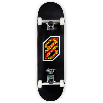 Skateboard Ghettoblaster per iniziare Flame White 8.25"