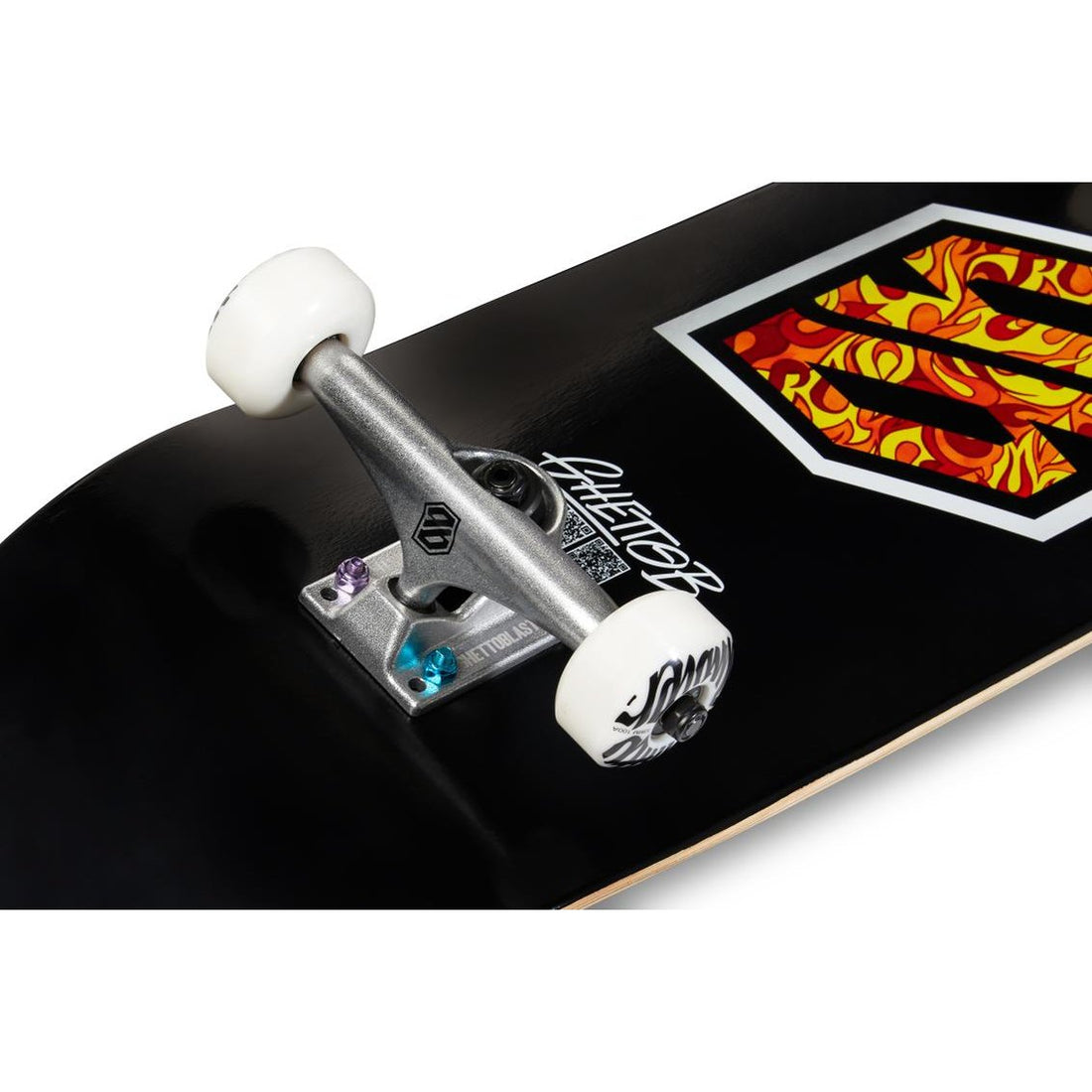 Skateboard Ghettoblaster per iniziare Flame White 8.25"
