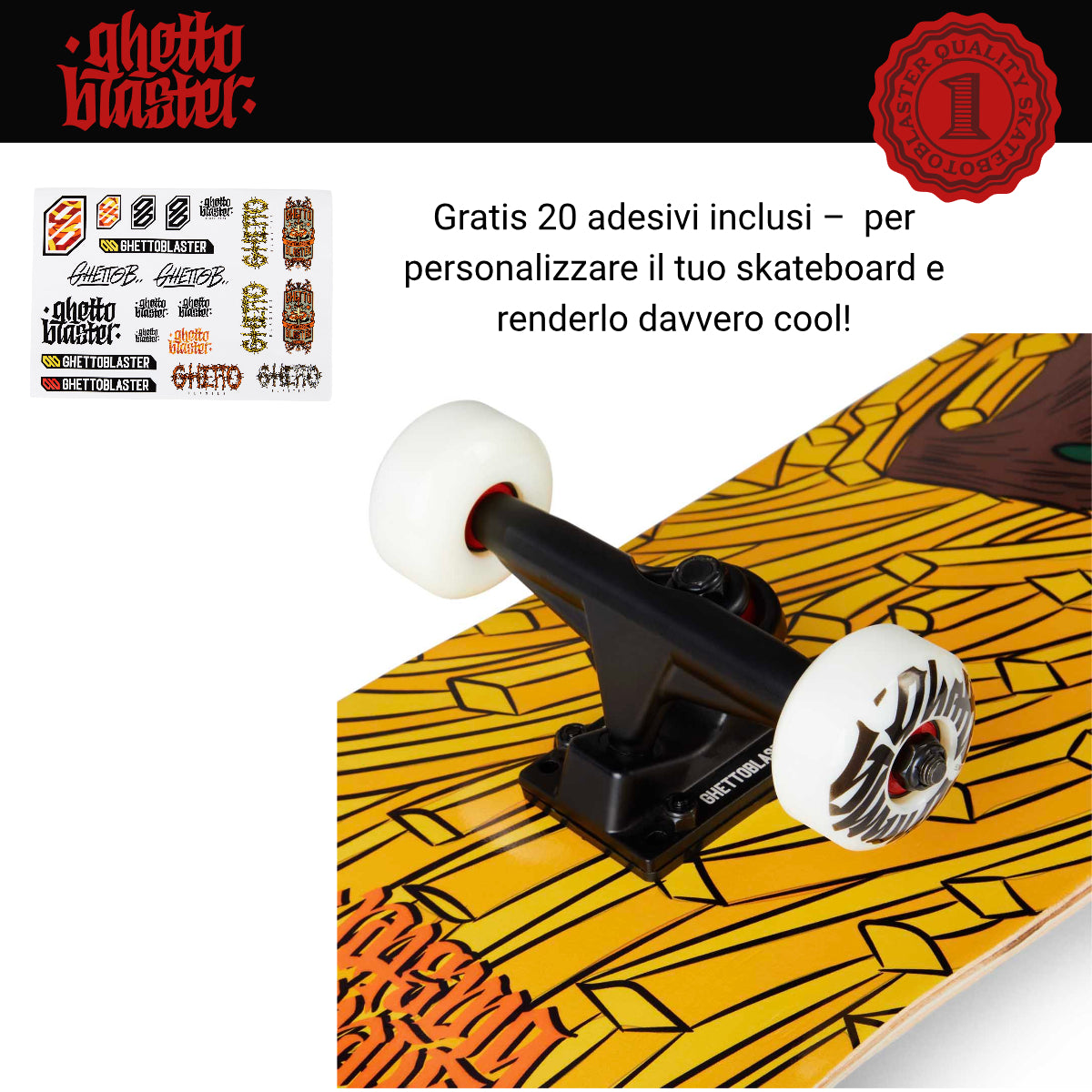 Skateboard Ghettoblaster per iniziare Forest Fries 8.0"
