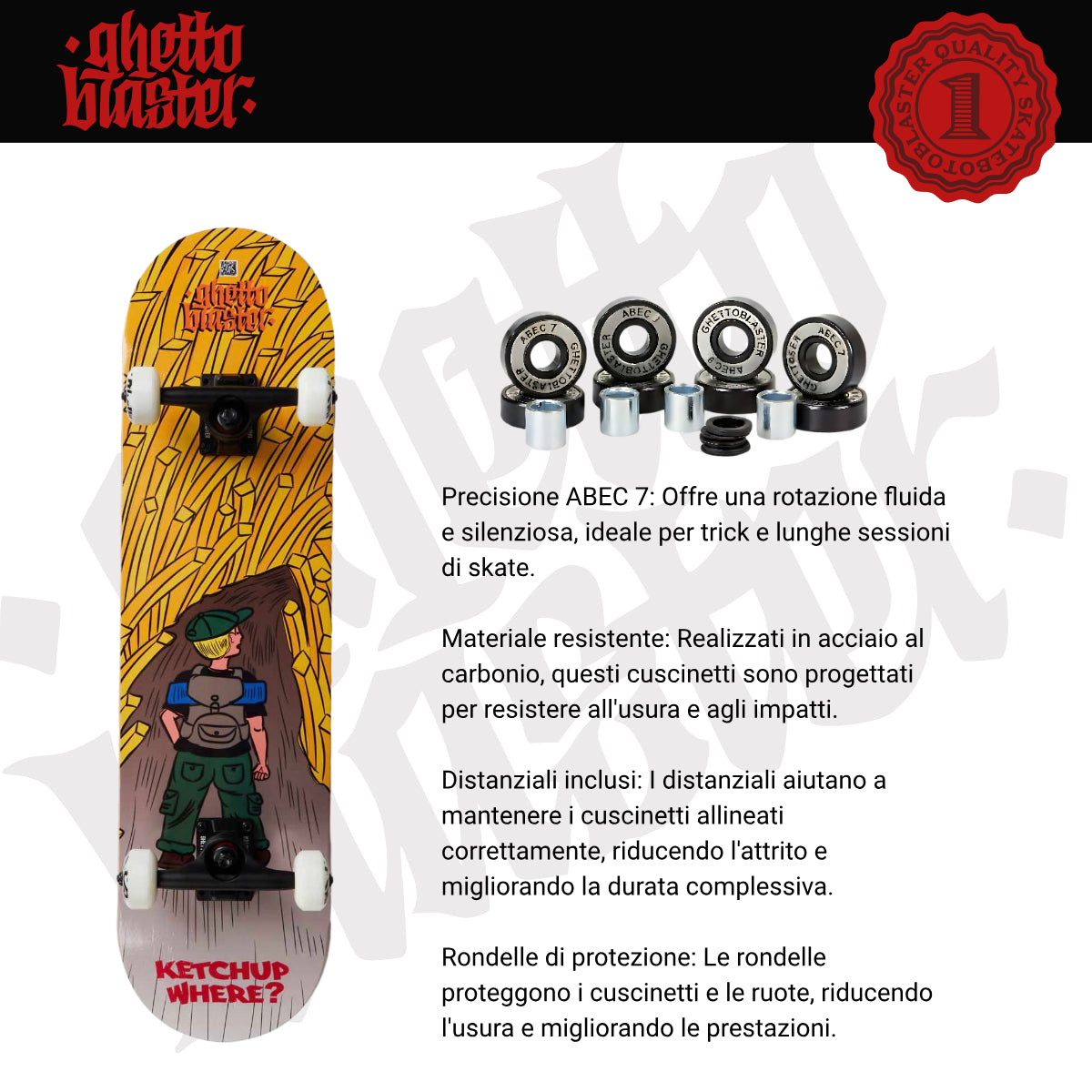 Skateboard Ghettoblaster per iniziare Forest Fries 8.0"