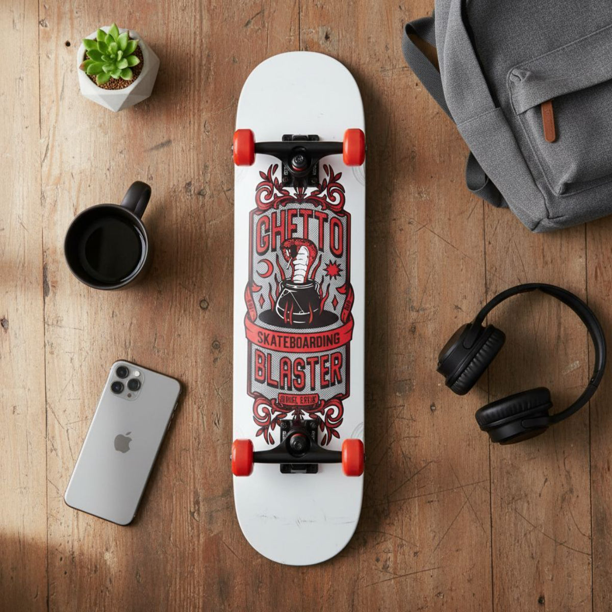 Skateboard Ghettoblaster per iniziare Kobra Red 7.80"