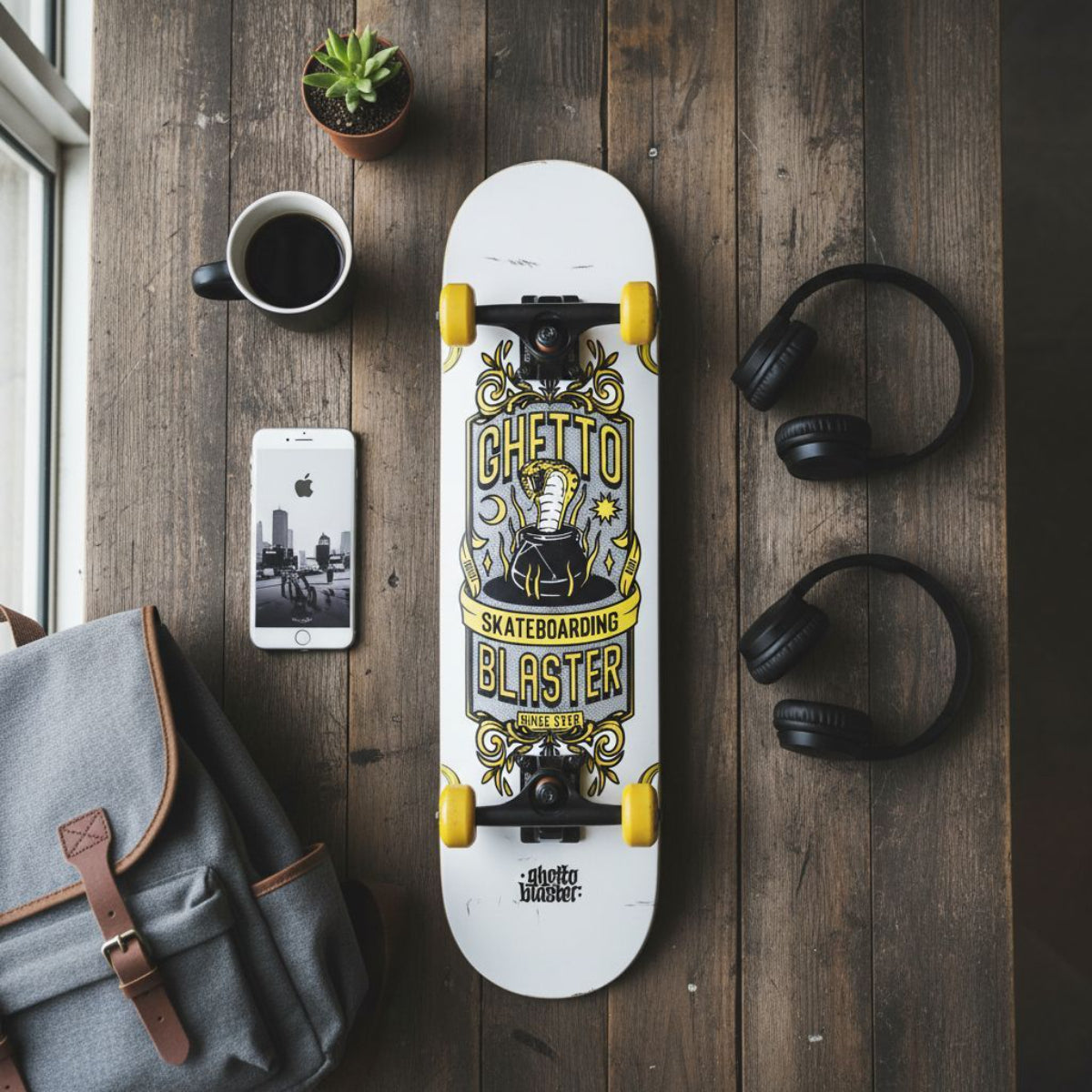 Skateboard Ghettoblaster per iniziare Kobra Yellow 8.0"