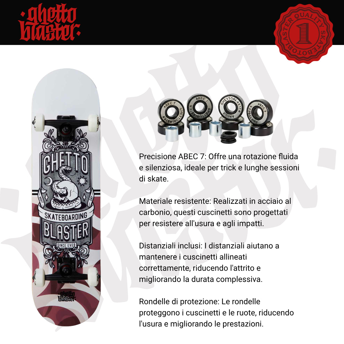 Skateboard Ghettoblaster per iniziare Multi 8.25"