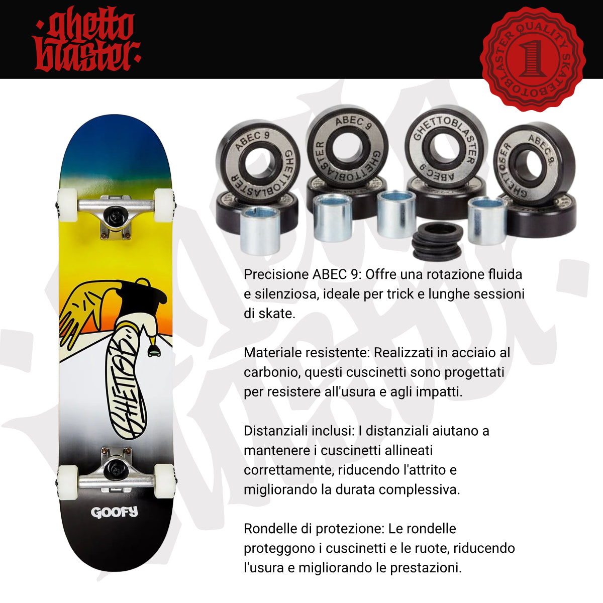 Skateboard Ghettoblaster per iniziare Push Goofy 8.0"