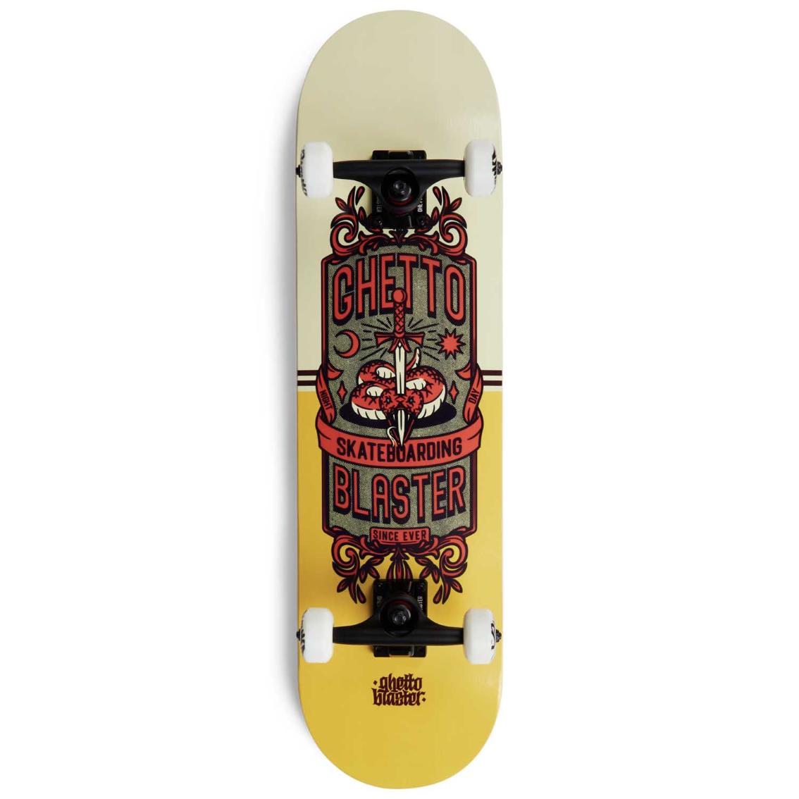 Skateboard Ghettoblaster per iniziare Skull Red Yellow 8.0"