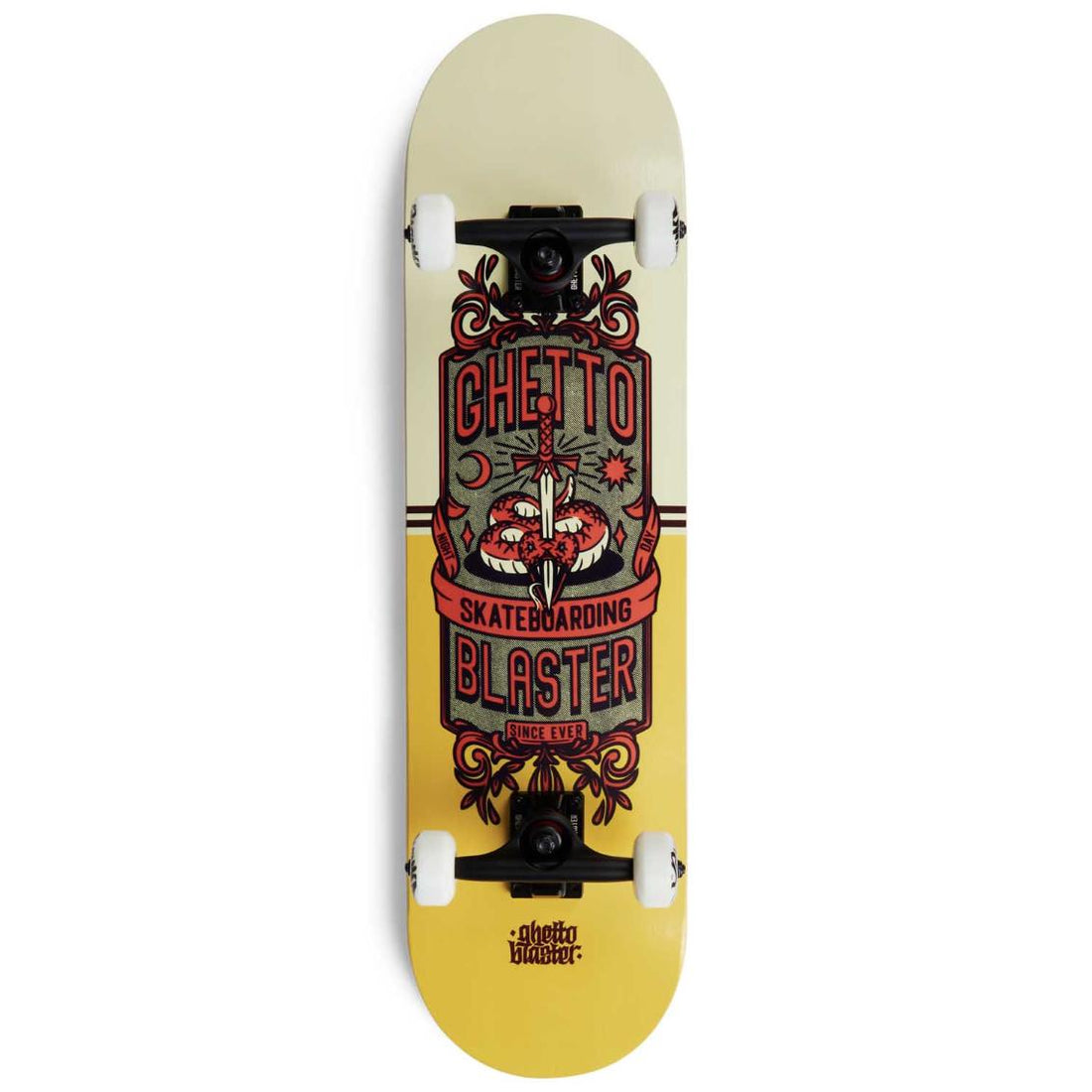 Skateboard Ghettoblaster per iniziare Skull Red Yellow 8.0"