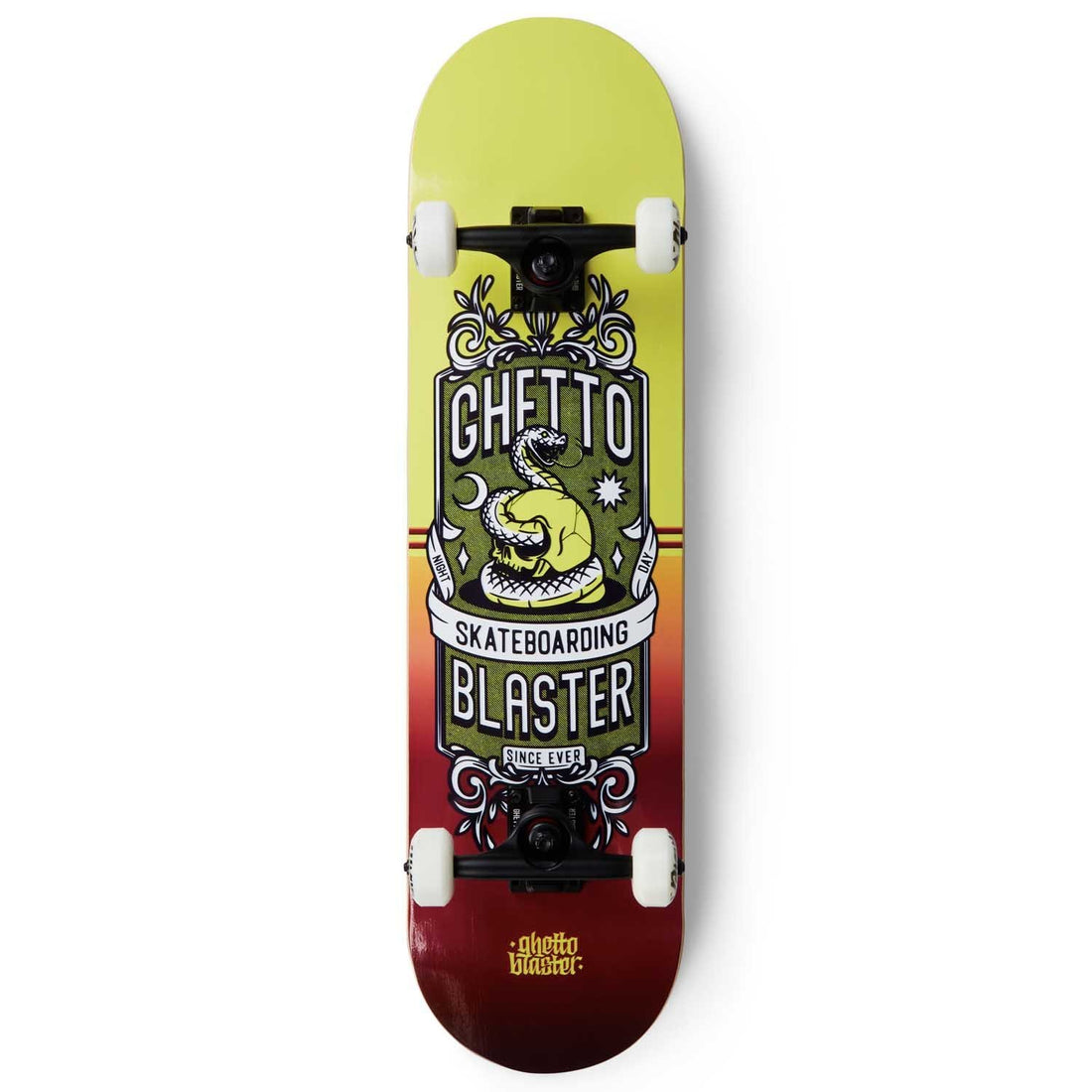 Skateboard Ghettoblaster per iniziare Skull Red Yellow 8.0"