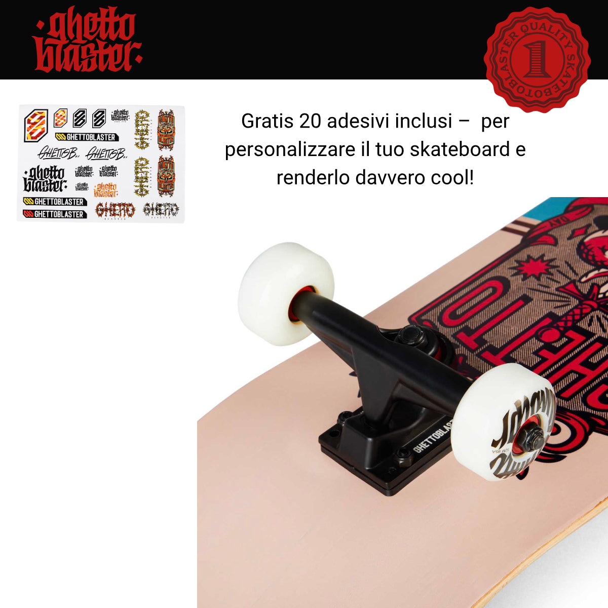 Skateboard Ghettoblaster per iniziare Sword Sand 8.0"