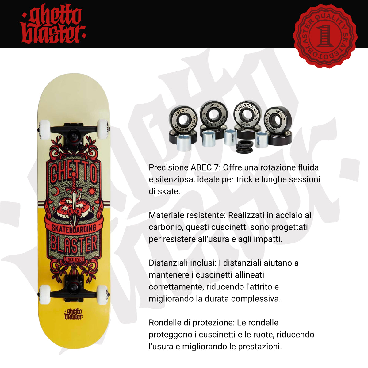 Skateboard Ghettoblaster per iniziare Sword Snp 8.0"