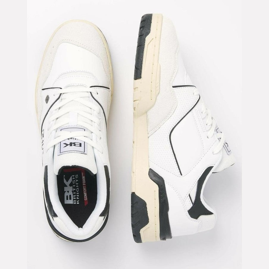 Sneakers BK Vendon suede white black