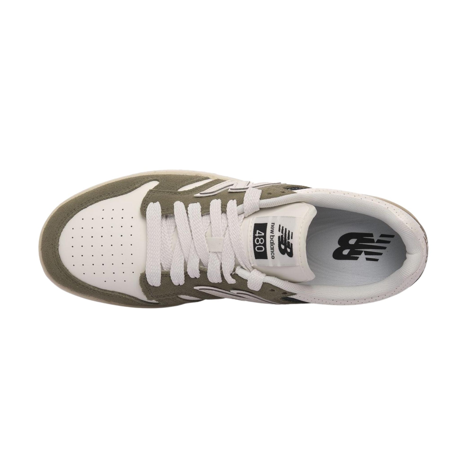 Sneakers New Balance 480 olive green white