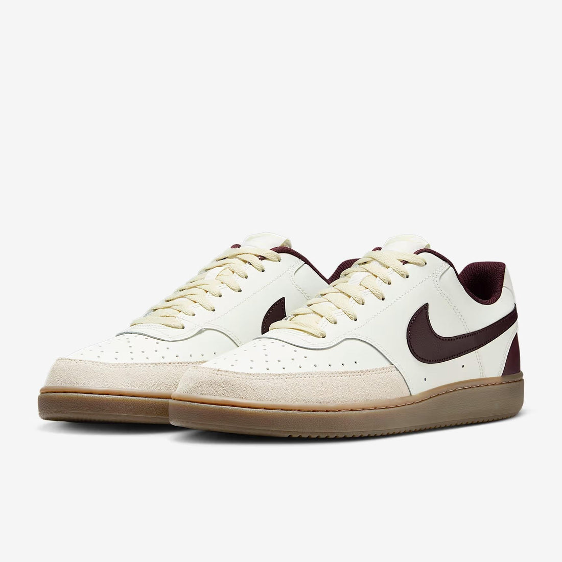 Sneakers Nike Court Vision Low NN 101 dark brown burgundy crush