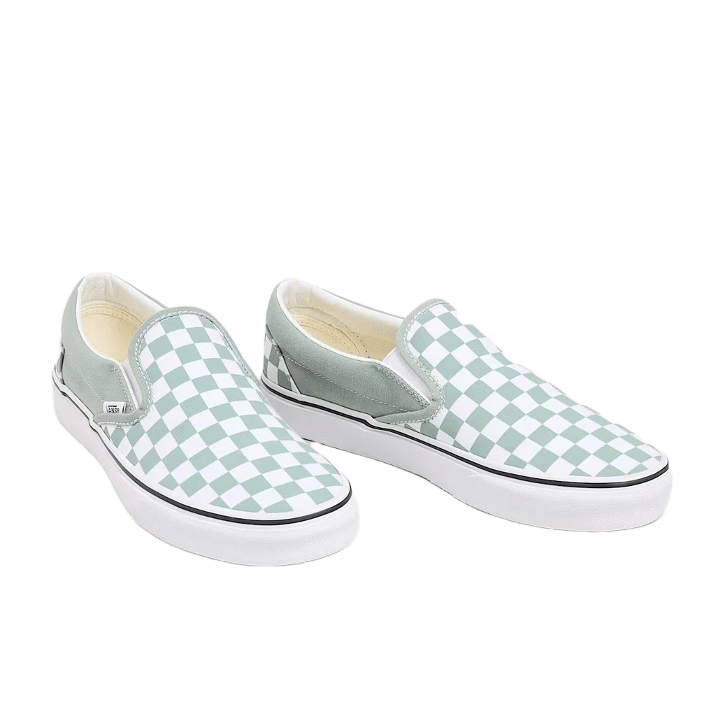 Sneakers Vans Slip-On green checkerboard