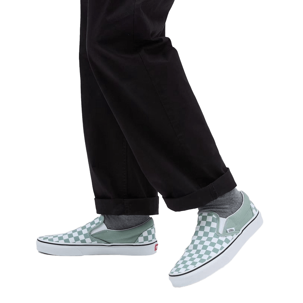Sneakers Vans Slip-On green checkerboard