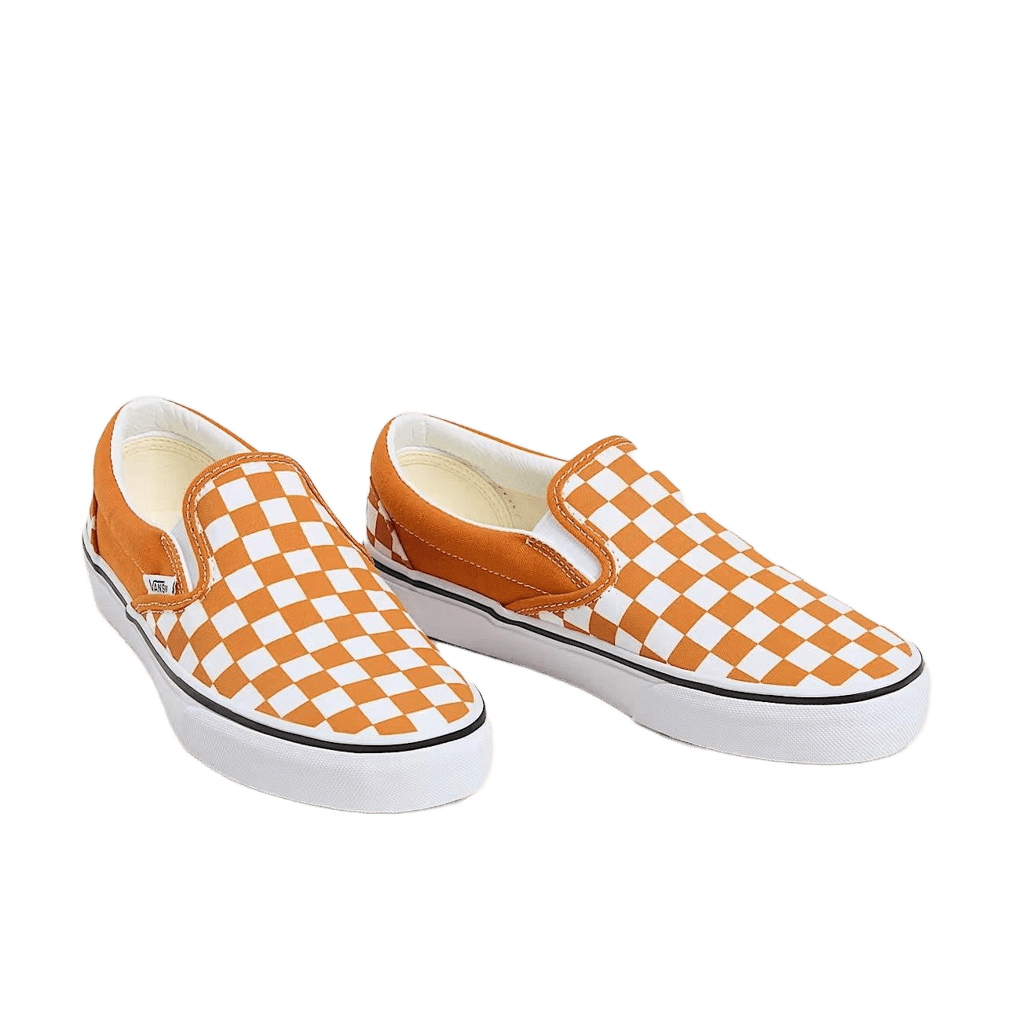 Sneakers Vans Slip-On orange checkerboard