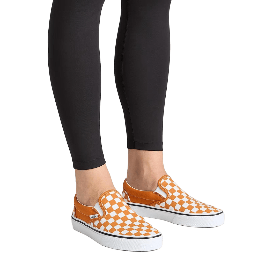 Sneakers Vans Slip-On orange checkerboard