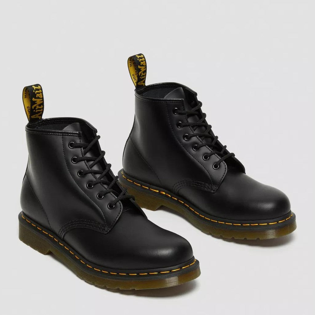Stivali Dr Martens 101 Smooth black yellow stitch
