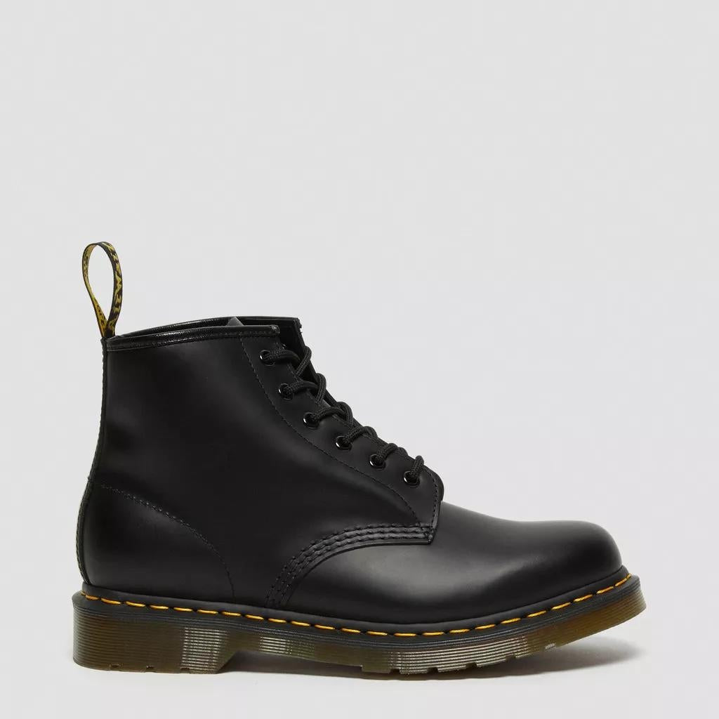 Stivali Dr Martens 101 smooth black yellow stitch