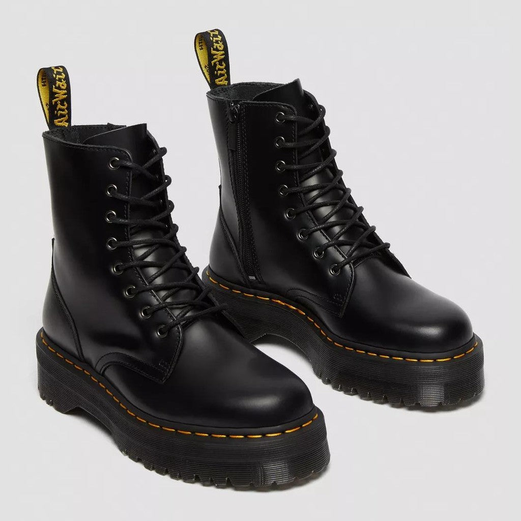 Stivali Dr Martens platform Jadon smooth black