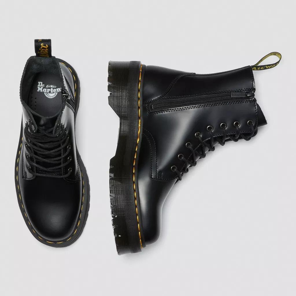 Stivali Dr Martens platform Jadon smooth black