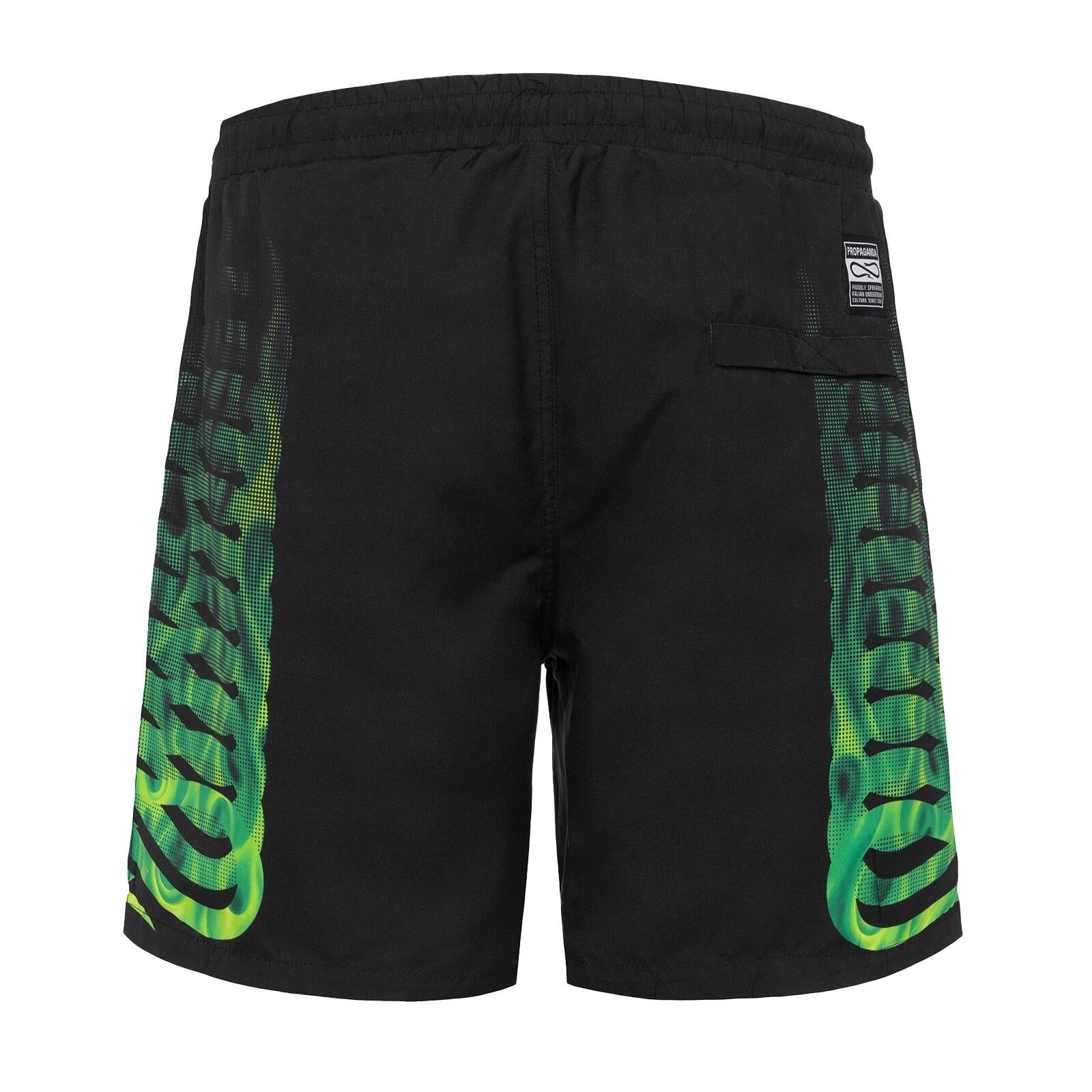 Swimtrunk Propaganda Flames black green