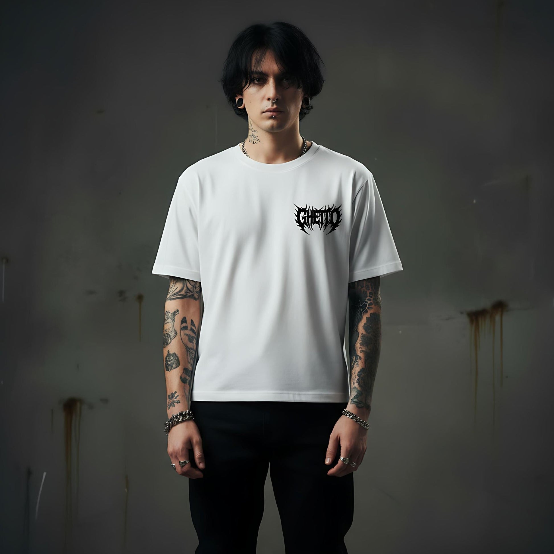 T-Shirt Bat White – Streetwear