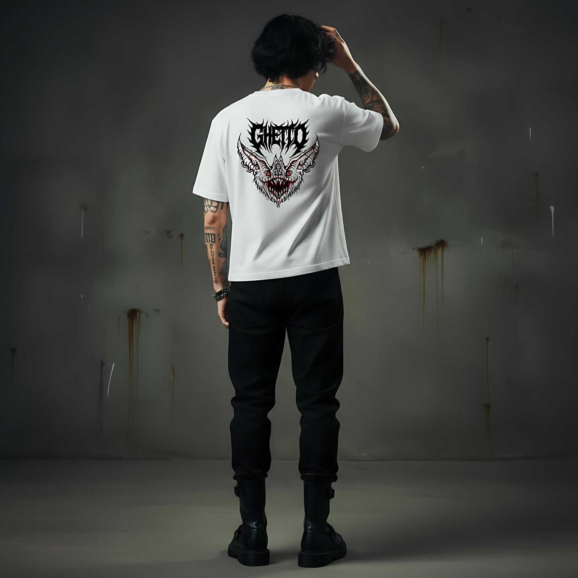 T-Shirt Bat White – Streetwear