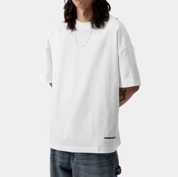 T Shirt Carhartt Link Script White