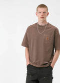 T Shirt Carhartt Loose PKT Tobacco