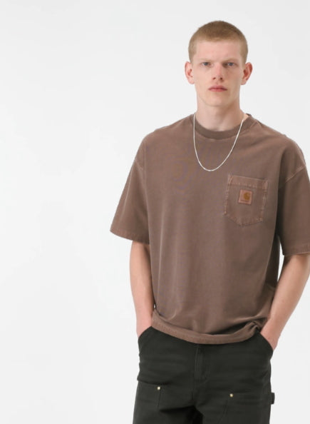 T Shirt Carhartt Loose PKT Tobacco