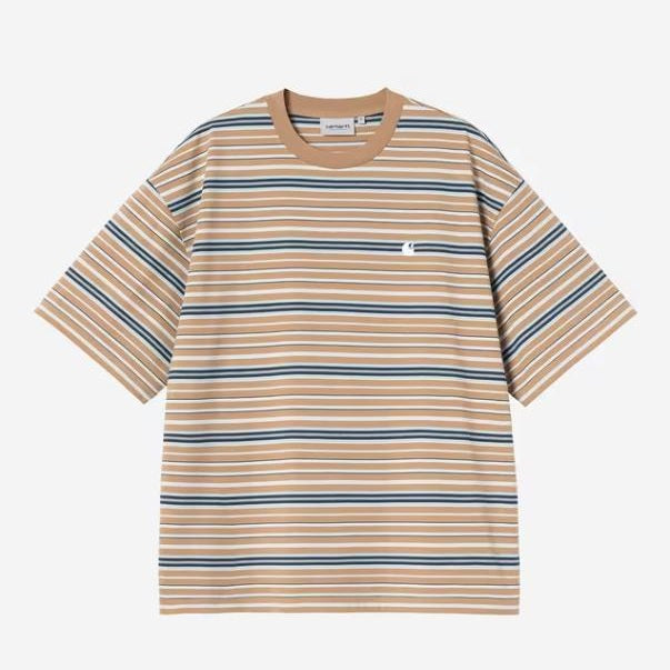 T Shirt Carhartt Zane Stripe Beige