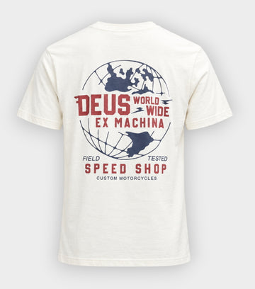 T-Shirt Deus Ex Machina Global Spark White