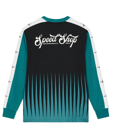 T-Shirt Deus Ex Machina Trife Life Moto Jersey Black