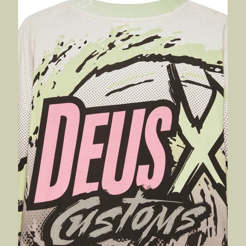 T-Shirt Deus Ex Machina Walkover Moto Jersey Brown