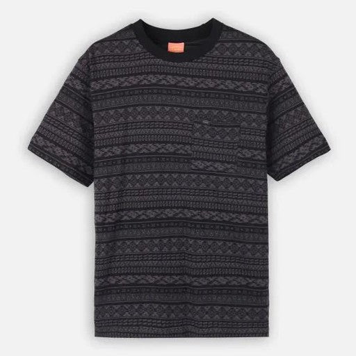 T Shirt Oxbow Lineup Jacquard Noir