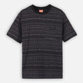 T Shirt Oxbow Lineup Jacquard Noir