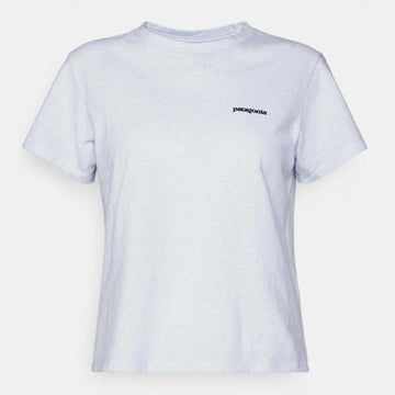 T-Shirt Patagonia Logo Resp White