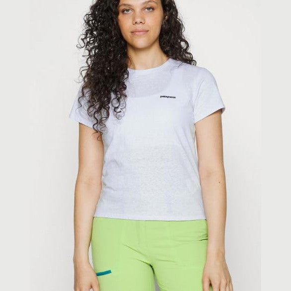 T-Shirt Patagonia Logo Resp White