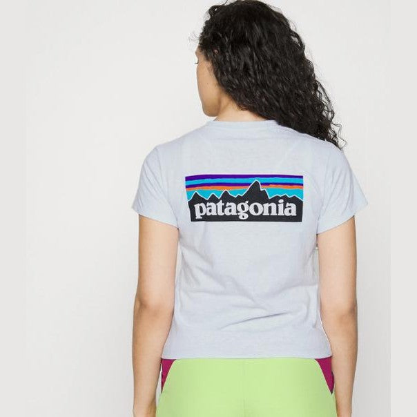 T-Shirt Patagonia Logo Resp White