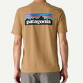 T Shirt Patagonia P-6 Logo Responsibili-Tee Beige